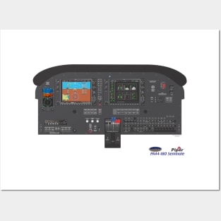 Piper PA44 instrument panel G1000 Posters and Art